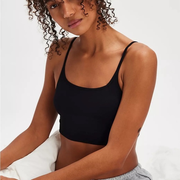 Free People Andi Square Neck Seamless Bra Black Size XS NWT - Picture 11 of 11